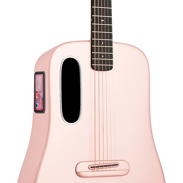 LAVA MUSIC ME 4 Carbon Fiber 38" Acoustic-Electric Guitar With Airflow Bag Pink