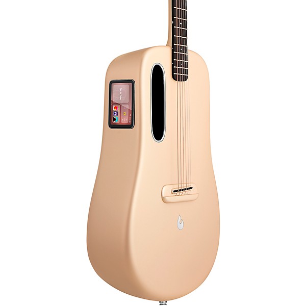 LAVA MUSIC ME 4 Carbon Fiber 38" Acoustic-Electric Guitar With Airflow Bag Soft Gold