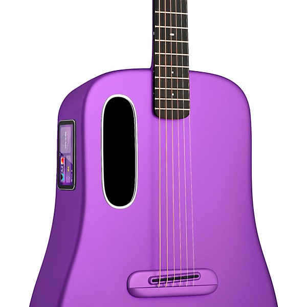 LAVA MUSIC ME 4 Carbon Fiber 38" Acoustic-Electric Guitar With Airflow Bag Purple