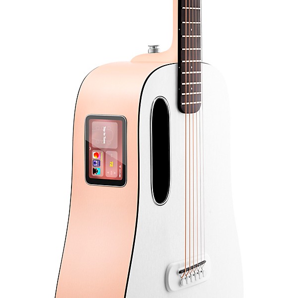 LAVA MUSIC ME play 36" Acoustic-Electric Guitar With Lite Bag Light Peach-Frost White