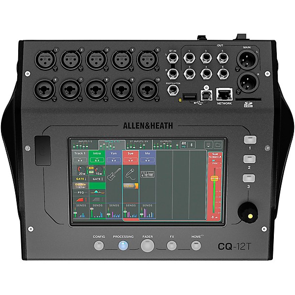 Allen & Heath CQ-12T Digital Mixer Bundle With Padded Soft Case