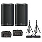 Harbinger VARI V3412 12" Powered Speakers Package With Bags and Stands thumbnail