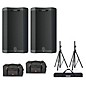 Harbinger VARI V3415 15" Powered Speakers Package With Bags and Stands thumbnail