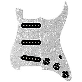 920d Cu... 920d Custom Vintage American Loaded Pickguard for Strat With Black Pickups and S5W-BL-V Wiring Harness White Pearl