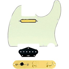 920d Custom Gold Foil Loaded Pickguard... 920d Custom Gold Foil Loaded Pickguard for Tele With T3W-G Control Plate Mint Green