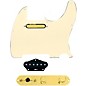 920d Custom Gold Foil Loaded Pickguard for Tele With T3W-G Control Plate Aged White thumbnail