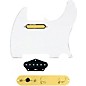 920d Custom Gold Foil Loaded Pickguard for Tele With T3W-G Control Plate White thumbnail