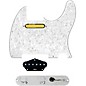 920d Custom Gold Foil Loaded Pickguard for Tele With T3W-REV-C Control Plate White Pearl thumbnail