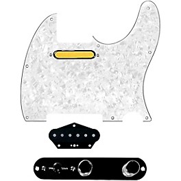 920d Custom Gold Foil Loaded Pickguar... 920d Custom Gold Foil Loaded Pickguard for Tele With T3W-B Control Plate White Pearl