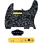 920D Custom Gold Foil Loaded Pickguard for Tele With T3W-REV-G Control Plate Black Pearl thumbnail