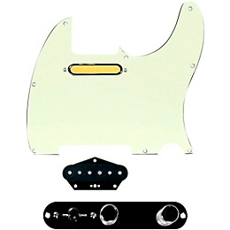 920D Custom Gold Foil Loaded Pickguard for Tele With T4W-B Control Plate Mint Green