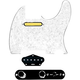 920d Custom Gold Foil Loaded Pick... 920d Custom Gold Foil Loaded Pickguard for Tele With T3W-REV-B Control Plate White Pearl