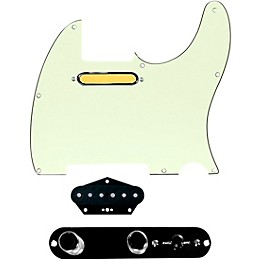 920D Custom Gold Foil Loaded Pickguard for Tele With T3W-REV-B Control Plate Mint Green