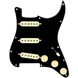 920d Custom V... 920d Custom Vintage American Loaded Pickguard for Strat With Aged White Pickups and S5W Wiring Harness Black