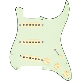 920... 920d Custom Vintage American Loaded Pickguard for Strat With Aged White Pickups and S5W-BL-V Wiring Harness Mint Green