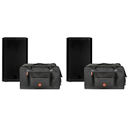 RCF ART-915A Powered Speaker Pair With Road Runner Bags