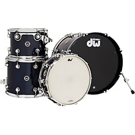 ... DW DWe Wireless Acoustic-Electronic Convertible 4-Piece Shell Pack With 20" Bass Drum Lacquer Custom Specialty Midnight Blue Metallic