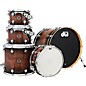 DW DWe Wireless Acoustic-Electronic Convertible 5-Piece Shell Pack With 22" Bass Drum Exotic Curly Maple Black Burst thumbnail