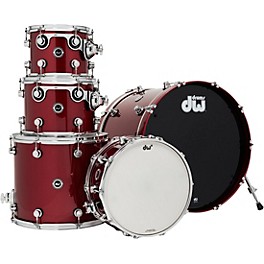 ... DW DWe Wireless Acoustic-Electronic Convertible 5-Piece Shell Pack With 22" Bass Drum Lacquer Custom Specialty Black Cherry Metallic