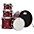 ... DW DWe Wireless Acoustic-Electronic Convertible 5-Piece Shell Pack With 22" Bass Drum Lacquer Custom Specialty Black Cherry Metallic