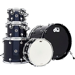 ... DW DWe Wireless Acoustic-Electronic Convertible 5-Piece Shell Pack With 22" Bass Drum Lacquer Custom Specialty Midnight Blue Metallic