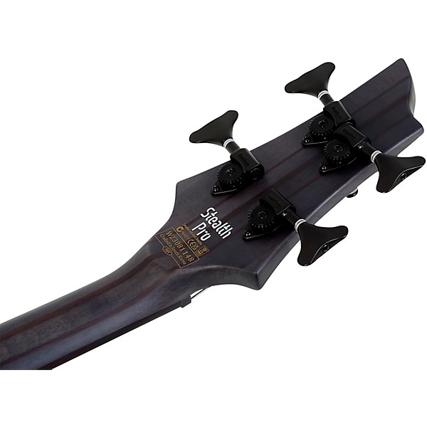 Schecter Guitar Research Stiletto-4 Stealth Pro EX LH Satin Black