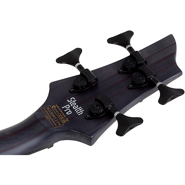 Schecter Guitar Research Stiletto-4 Stealth Pro LH Satin Black