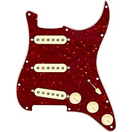 920d Custom Texas Grit Loaded Pickguard for Strat With Aged White Pickups and Knobs and S5W Wiring Harness Tortoise