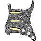 920d Custom Gold Foil Loaded Pickguard For Strat With White Pickups and Knobs and S5W Wiring Harness Black Pearl thumbnail