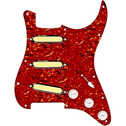 920d Custom Gold Foil Loaded Pickguard For Strat With White Pickups and Knobs and S5W-BL-V Wiring Harness Tortoise