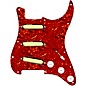 920d Custom Gold Foil Loaded Pickguard For Strat With White Pickups and Knobs and S5W-BL-V Wiring Harness Tortoise thumbnail