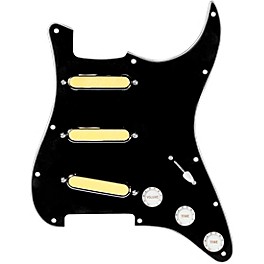 920d Custo... 920d Custom Gold Foil Loaded Pickguard For Strat With White Pickups and Knobs and S5W-BL-V Wiring Harness Black