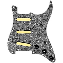 920d Cust... 920d Custom Gold Foil Loaded Pickguard For Strat With Black Pickups and Knobs and S5W Wiring Harness Black Pearl