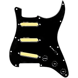 920d Custom Gol... 920d Custom Gold Foil Loaded Pickguard For Strat With Black Pickups and Knobs and S5W Wiring Harness Black