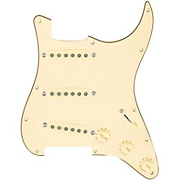 920d Custom Texas Grit Loaded Pickguard for Strat With Aged White Pickups and Knobs and S5W-BL-V Wiring Harness Aged White