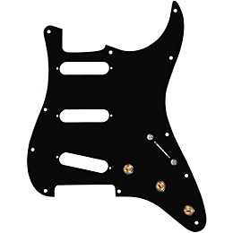 920d Custom SSS Pre-Wired Pickguard for Strat With S5W-BL-V Wiring Harness Black