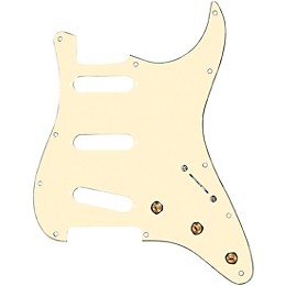 920D Custom SSS Prewired Pickguard for Strat With S5W-BL-V Wiring Harness Aged White