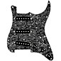 920d Custom Texas Grit Loaded Pickguard for Strat With Black Pickups and Knobs and S5W-BL-V Wiring Harness Black Pearl thumbnail