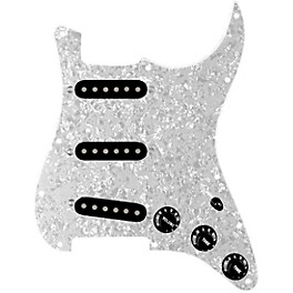 920d Cus... 920d Custom Texas Grit Loaded Pickguard for Strat With Black Pickups and Knobs and S5W Wiring Harness White Pearl