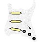920d Custom Gold Foil Loaded Pickguard For Strat With Black Pickups and Knobs and S5W-BL-V Wiring Harness White Pearl thumbnail