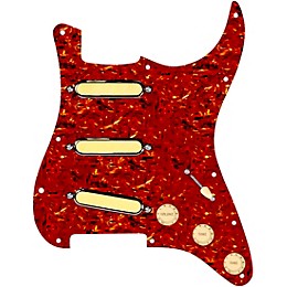 920D Custom Gold Foil Loaded Pickguard For Strat With Aged White Pickups and Knobs and S5W Wiring Harness Tortoise
