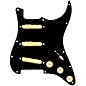 920d Custom Gold Foil Loaded Pickguard For Strat With Aged White Pickups and Knobs and S5W Wiring Harness Black thumbnail