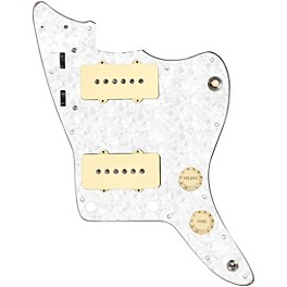 ... 920d Custom JM Vintage Loaded Pickguard for Jazzmaster With Aged White Pickups and Knobs and JMH-V Wiring Harness White Pearl