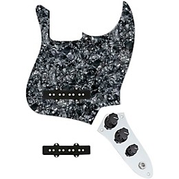 920D Custom Jazz Bass Loaded Pickguard With Pocket (Vintage) Pickups and JB-C Control Plate Black Pearl