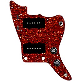920D Custom JM Vintage Loaded Pickguard for Jazzmaster With Black Pickups and Knobs and JMH-V Wiring Harness Tortoise