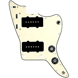 920d Cu... 920d Custom JM Vintage Loaded Pickguard for Jazzmaster With Black Pickups and Knobs and JMH-V Wiring Harness Cream