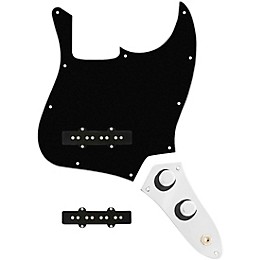 920d Custom Jazz Bass Loaded Pickguard With Pocket (Vintage) Pickups and JB-CON-CH-BK Control Plate Black