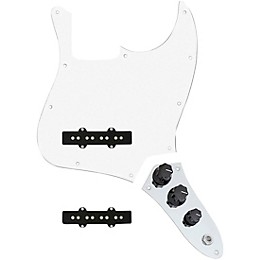 920d Custom Jazz Bass Loaded Pickguard With Groove (Modern) Pickups and JB-C Wiring Harness White