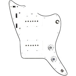 920d Custom JM Vintage Loaded Pickguard for Jazzmaster With White Pickups and Knobs and JMH-V Wiring Harness White