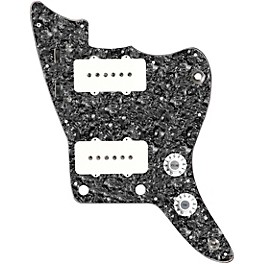 920d... 920d Custom JM Grit Loaded Pickguard for Jazzmaster With White Pickups and Knobs and JMH-V Wiring Harness Black Pearl